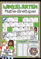 Vorschau - Stationenlernen - WINKELARTEN (2 Versionen) – Mathe-Brettspiel - Deckblatt