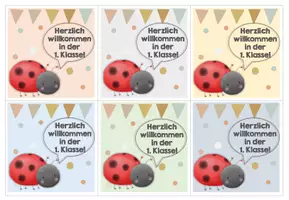 Vorschau - Bildkarten - Marienkäferklasse Willkommenskärtchen - Seite 2