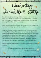 Vorschau - Merkblätter - Wochentage Lernhilfe & Lernstütze für die Rechenmappe - Seite 1