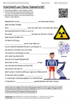 Vorschau - Arbeitsblätter - Arbeitsblatt "Radioaktivität" + Onlineübung & MP3 + Mindmap + Infografik - Deckblatt