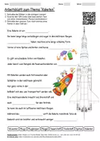Vorschau - Arbeitsblätter - Lernposter + Arbeitsblatt "Raketen" + Onlineübung & MP3 + Infografik - Seite 1