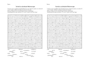 Vorschau - Arbeitsblätter - Suchsel Adverbiale Bestimmungen, Deutsch Klasse 5 - Seite 1