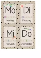 Vorschau - Bildkarten - Klassenmanagement im Boho-Stil - Dauerkalender für Tolsby-Rahmen - Blumen-Design - Seite 2