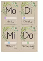 Vorschau - Bildkarten - Klassenmanagement im Boho-Stil - Dauerkalender Design: Blätter - Seite 2