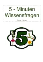 Vorschau - Präsentationen/Tafelbilder - 5-Minuten Pflanzenwelt - Deckblatt