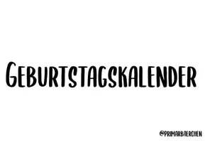 Vorschau - Bildkarten - Geburtstagskalender Geschenke inkl. Titel-Schriftzug - Seite 1