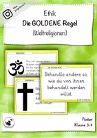 Vorschau - Poster - Ethik - DIE GOLDENE REGEL - Weltreligionen - Deckblatt