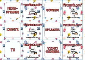 Vista previa - Juegos / Gamificación - TECHNOLOGY - Matching game - @hello.teacher.ana - Portada