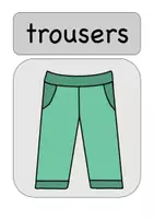 Vorschau - Präsentationen/Tafelbilder - Clothes - Picture-Word-Cards (bunt/sw) - Seite 1