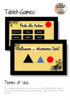 Vorschau - Spiele - Tablet Games: Halloween - Wortarten-Spiel - Deckblatt