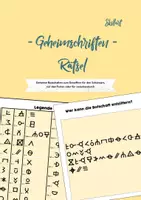 Vorschau - Arbeitsblätter - Geheimschriften - Rätsel zum Schulstart, Schulende oder zwischendurch - Deckblatt
