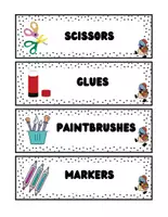 Vista previa - Tarjetas / Manipulativos - Class labels - página 3