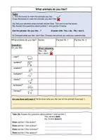 Vorschau - Arbeitsblätter - What animal mascott do you like? (simple present questions) - Deckblatt