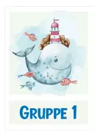 Vorschau - Bildkarten - kostenlose Gruppenschilder Klassenmaskottchen Walklasse Wal - Seite 1