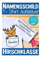 Vorschau - Anderer Materialtyp - Aufkleber Namensschild Hirschklasse - Deckblatt