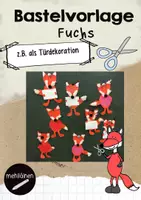 Vorschau - Mal- und Bastelvorlagen - Bastelvorlage | Fuchs - Deckblatt
