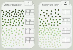 Vorschau - Arbeitsblätter - Freiarbeit Klasse 2 Mathe - Orientierung im Zahlenraum bis 100 - Seite 1