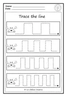 Vista previa - Hojas de trabajo - THE OCEAN TRACING WORKSHEETS FICHAS TRAZOS EL MAR ANIMALES - página 3