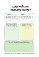 Vorschau - Arbeitsblätter - Selbstreflexion für Lehrer*Innen zum Schuljahresstart: Journaling-Übungen (Lehrermaterial) - Seite 1