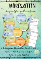 Vorschau - Arbeitsblätter - Jahreszeiten Begriffe schreiben und lernen - Deckblatt