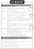 Vorschau - Arbeitsblätter - Grammatik: Übungsblatt FRANZÖSISCH - Les adjectifs/Adjektive - Deckblatt