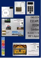 Vorschau - Stationenlernen - Escape Room - Exit Game - London - digital - Englisch - Deckblatt