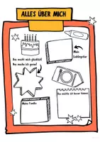 Vorschau - Arbeitsblätter - Alles über mich - Schulanfang - Sprechanlass - Titelseite - Seite 2