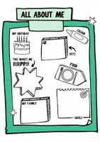 Vorschau - Arbeitsblätter - All about me - Schulanfang - Titelseite - Sprechanlass - Seite 2