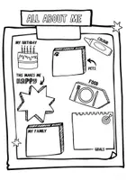 Vorschau - Arbeitsblätter - All about me - Schulanfang - Titelseite - Sprechanlass - Seite 3