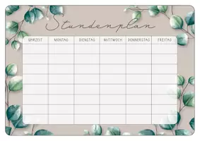 Vorschau - Poster - Stundenplan Vorlage - Eukalyptus Design - Seite 3