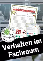 Vorschau - Arbeitsblätter - Verhalten im Fachraum - Sicherheit - Experimentieren - Fachraumordnung - Deckblatt