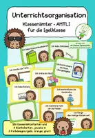 Vorschau - Anderer Materialtyp - Klassenämter - Kärtchen für die Igelklasse - Deckblatt