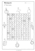 Vorschau - Arbeitsblätter - Autumn/Fall - Wordsearch - Arbeitsblätter - Seite 3
