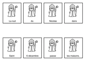 Aperçu - Feuilles d'exercices - Jeu de vocabulaire - Saint Nicolas - Page de couverture