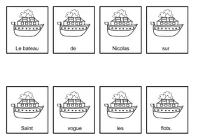 Aperçu - Feuilles d'exercices - Jeu de vocabulaire - Saint Nicolas - Page 1