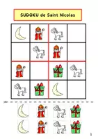 Aperçu - Jeux - Sudoku - Saint Nicolas - Page de couverture