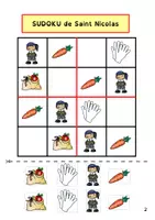 Aperçu - Jeux - Sudoku - Saint Nicolas - Page 1