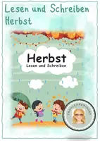 Vorschau - Arbeitsblätter - Herbst Lesen und Schreiben - Deckblatt