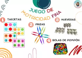 Vista previa - Tarjetas / Manipulativos - Juego de motricidad fina - Portada