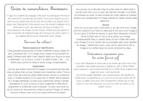 Aperçu - Apprentissages en autonomie - PDF Grossesse naissance cartes nomenclature Montessori à imprimer/ images classifiées - Page 1