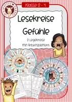Vorschau - Unterrichtsreihen - Lesen Gefühle Grundschule – Arbeitsblätter & Legekreise (Materialpaket Deutsch Klasse 2/3) - Deckblatt