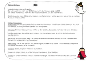 Vorschau - Spiele - Halloween - Englisch - Game-> Bingo - Seite 2