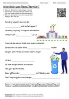 Vorschau - Arbeitsblätter - Arbeitsblatt "Recycling" + Onlineübung & MP3 + Infografik - Deckblatt