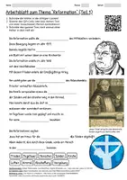 Vorschau - Arbeitsblätter - Lernposter + Arbeitsblätter "Reformation" + Onlineübung & MP3 + Mindmap + Infografik - Seite 1