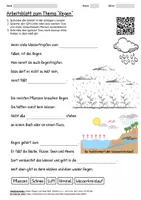 Vorschau - Arbeitsblätter - Lernposter + Arbeitsblatt "Regen" + Onlineübung & MP3 + Infografiken - Seite 1