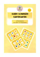 Vorschau - Fördermaterial/Inklusion - Silben schwingen - Kartei 20 Karteikarten 1. Klasse - Deckblatt