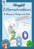 Vorschau - Unterrichtsreihen - Ziffernschreibkurs Menge und Zahl - Deckblatt