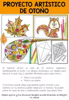 Vista previa - Manualidades / Dibujos para colorear - PROYECTO ARTÍSTICO DE OTOÑO - página 1