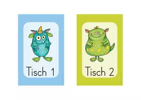 Vorschau - Anderer Materialtyp - Aufsteller Gruppentische, 2 Monster-Versionen - Seite 1