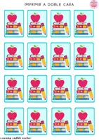 Vista previa - Juegos / Gamificación - SCHOOL SUPPLIES: MATCHING GAME - página 3